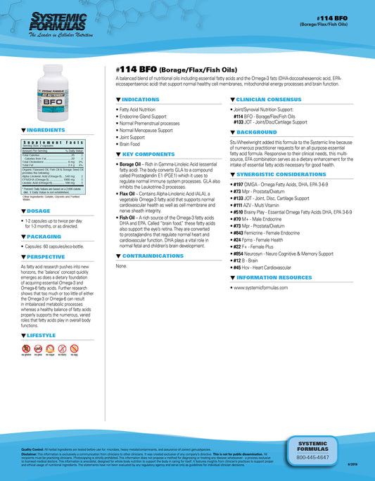 BFO - Borage/Flax/Fish Oil