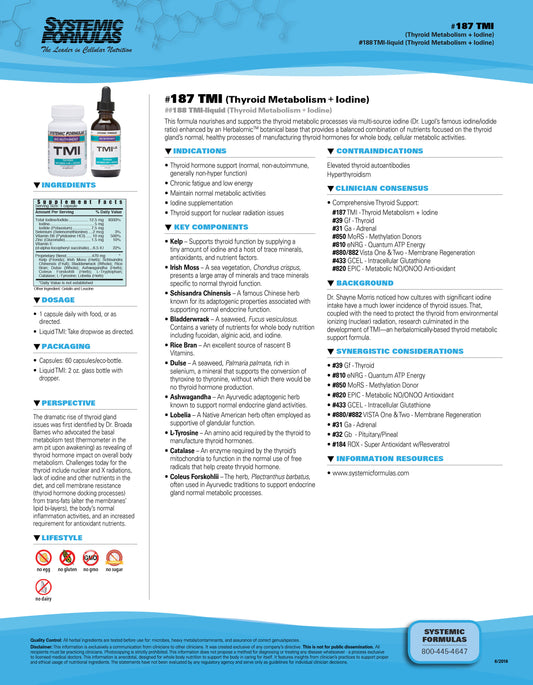 TMI: Thyroid Metabolism + Iodine LIQUID