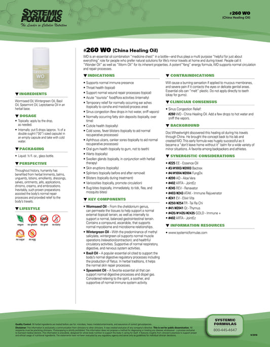 WO China Healing Oil