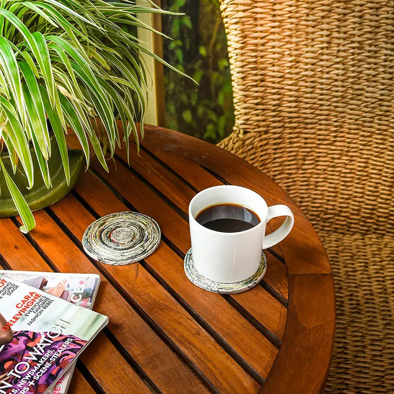 Recycled Newspaper Coaster Sets (Assorted)