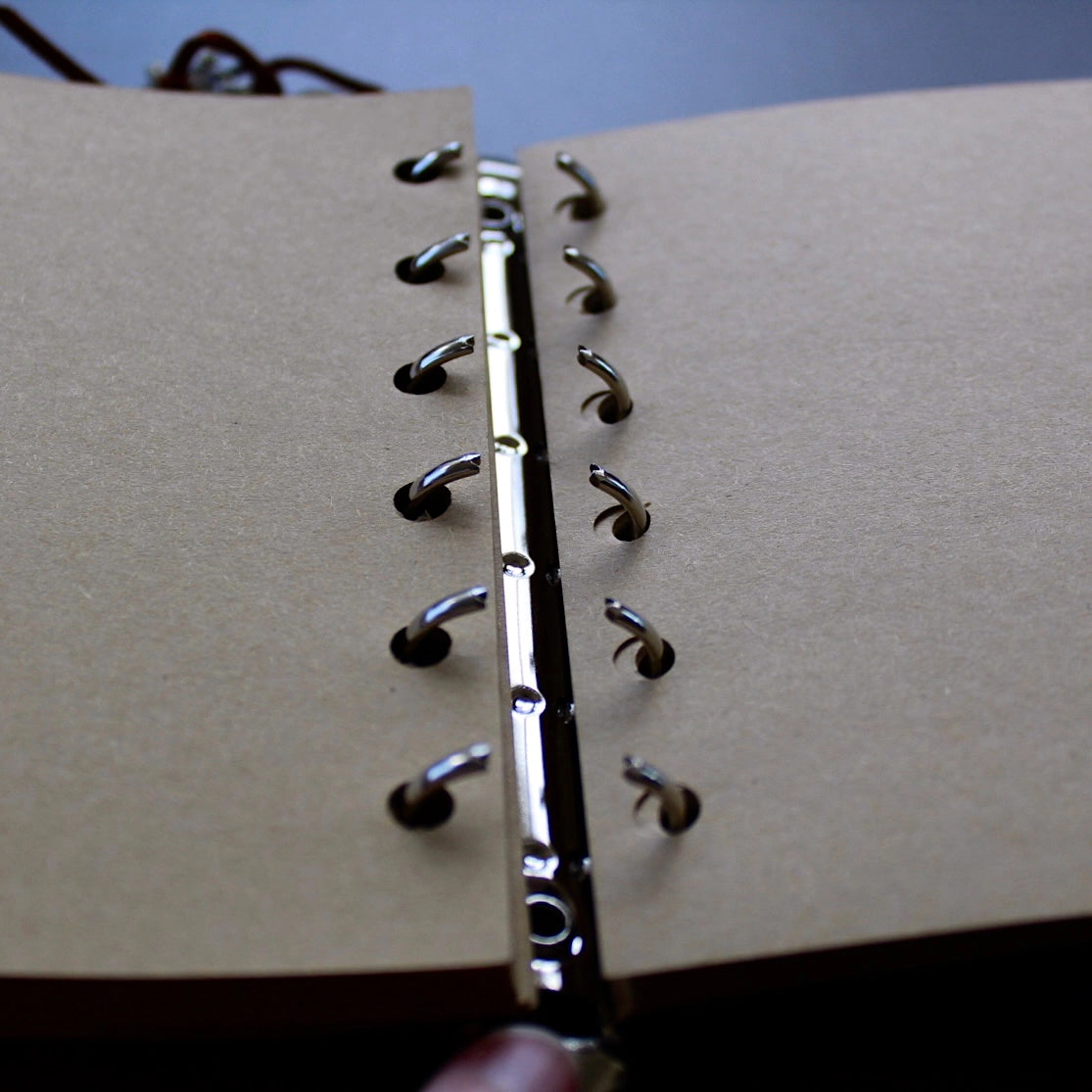 Leather Notebook w/ Crystal Accent - (Crystals and Stones)