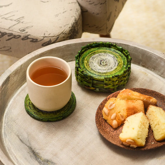 Recycled Newspaper Coaster Sets (Assorted)