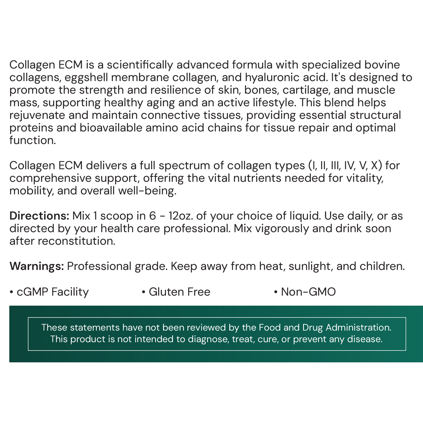 Collagen ECM
