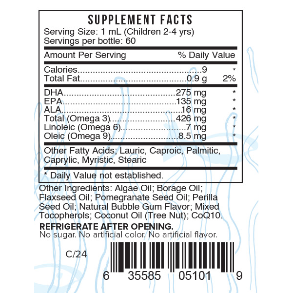 Brainy Play - Omega Fatty Acids (3,6,9), DHA, EPA for Kids