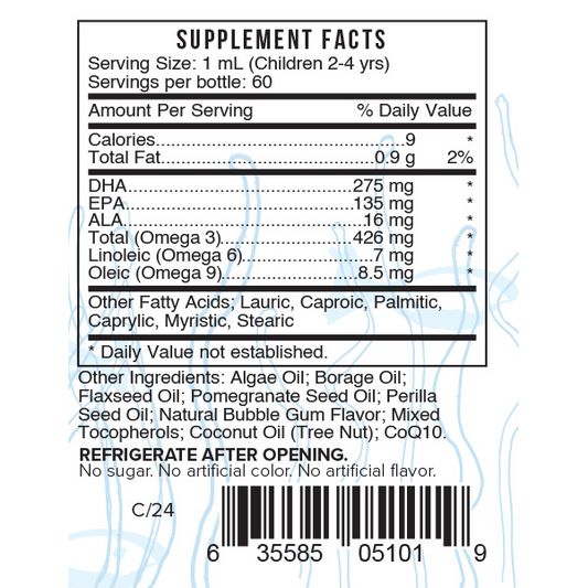 Brainy Play - Omega Fatty Acids (3,6,9), DHA, EPA for Kids