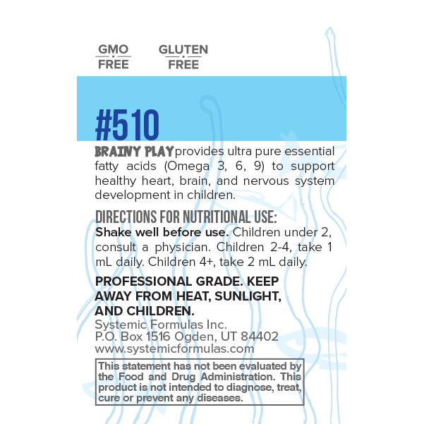 Brainy Play - Omega Fatty Acids (3,6,9), DHA, EPA for Kids