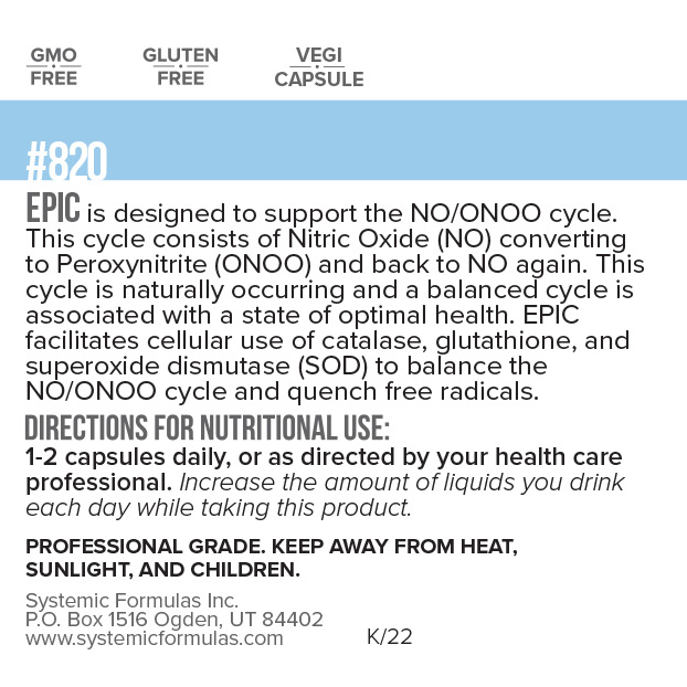 EPIC - Metabolic NO-ONOO Micro-Antioxidant