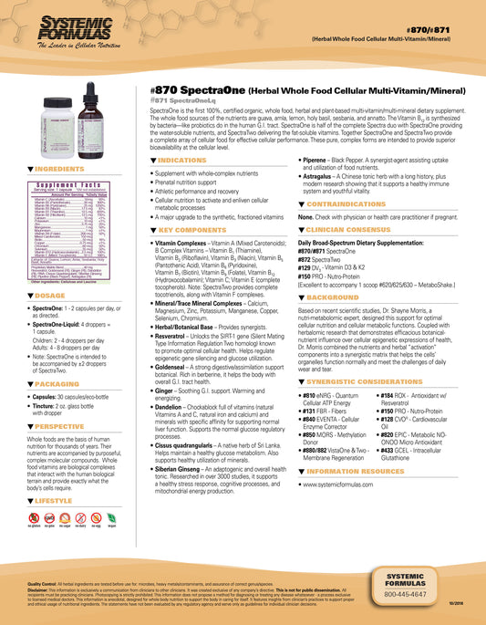 SpectraOne - Multivitamin Liquid