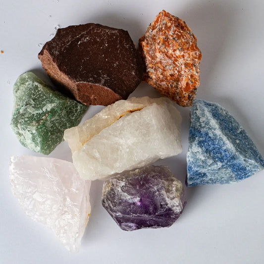 Healing Stone Set - 7 Rough Chakra Stones